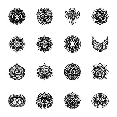 Dekoratif süsler kümesi