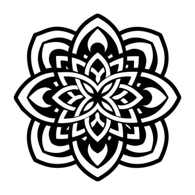 mandala. yuvarlak etnik model