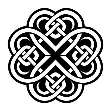 Kelt düğümü, süs, Kelt, Kelt, vintage, vektör, stok, klip - sanat.