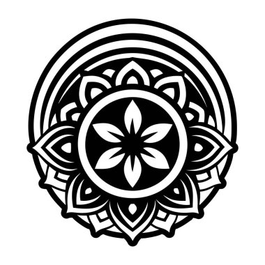 Mandala ile yuvarlak süs