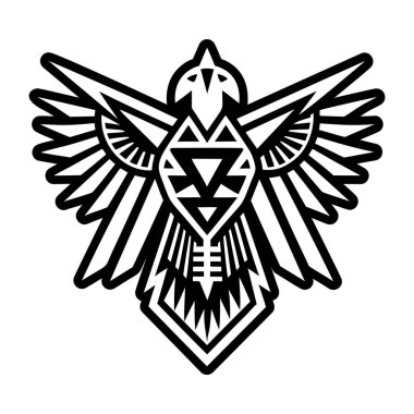 kartal simgesi, siyah vektör illüstrasyonuName