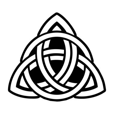 Kelt çapraz simgesi, basit vektör illüstrasyonu