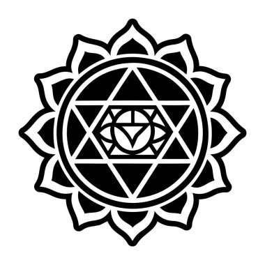 siyah ve beyaz kutsal geometri.