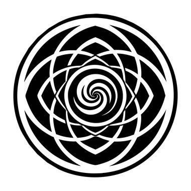 Soyut geometrik şablonun vektör çizimi