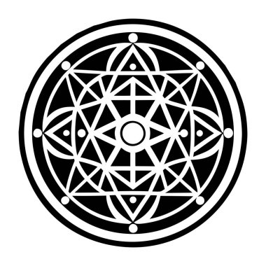 Kutsal geometri. Vektör çizim