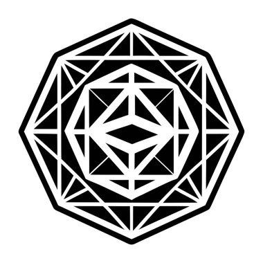 kristal süsleme vektör simgesi