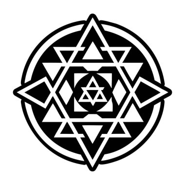 mandala. tasarım elemanı. vektör illüstrasyonu.