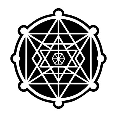 özet biçiminde kutsal geometri simgesi