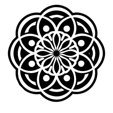 beyaz zemin üzerinde soyut çiçek