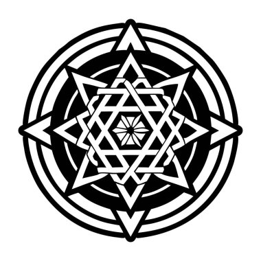 mandala. Yuvarlak süs. katı tasarım