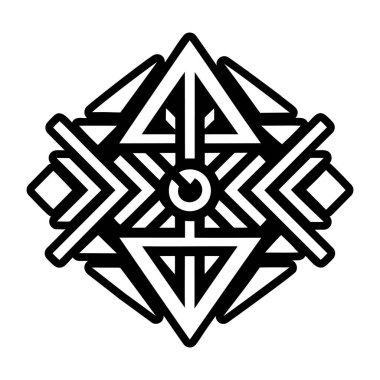 Dövmen için dövme tasarımının vektör çizimi