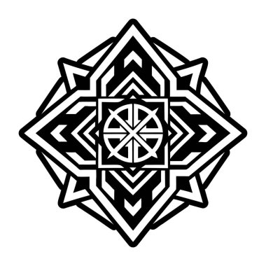 soyut geometrik siyah beyaz desen