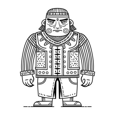 Viking 'in karalama vektörü çizimi