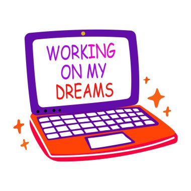 El yazısı, rüya gibi yazılar, çok çalışma. Bu da demek oluyor ki, bunu gerçekleştirmek için hayallerin var.