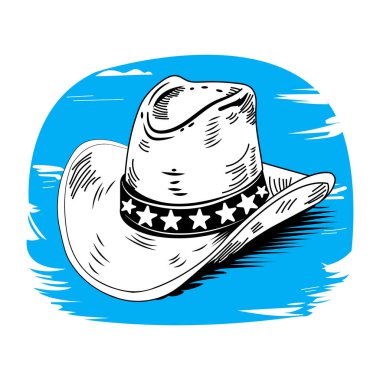 Kovboy şapkası, Amerikan bayrağı.