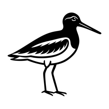 Arkadaki kuşun vektör silueti