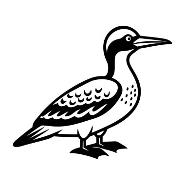 Kuş vektör tasarımı, kuş silueti simgesi, doğal hayvan hayvan, vahşi yaşam kuşu, vahşi hayvan.