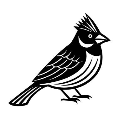 Kuş simgesi, anahat stili