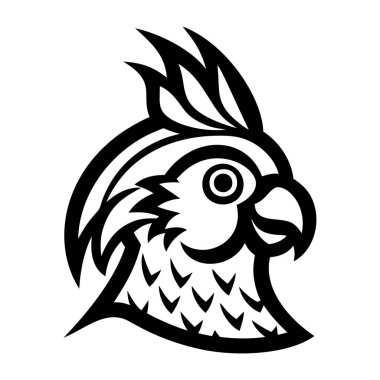 Beyaz arkaplanda kuş vektör çizimi