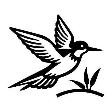 Uçan kuş simgesi, basit biçim