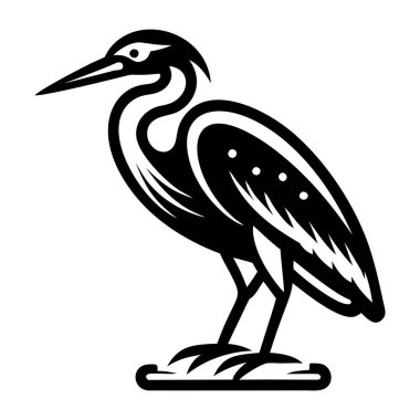 Kuş simgesi. Kuş vektör simgesi web için basit çizimi