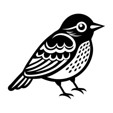 Kuş simgesi, basit tarzı