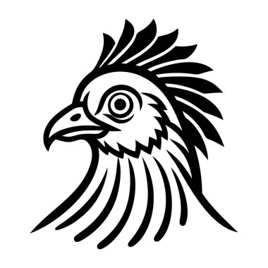 Kartal kuşu siyah ikonu. hayvan sembolü