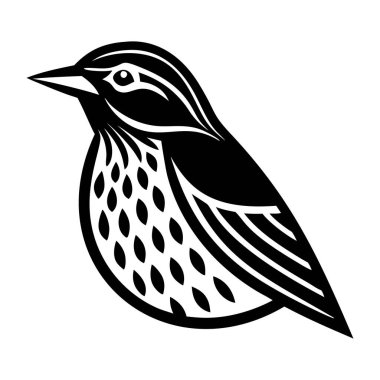 vektör kuş simgesi, illüstrasyon