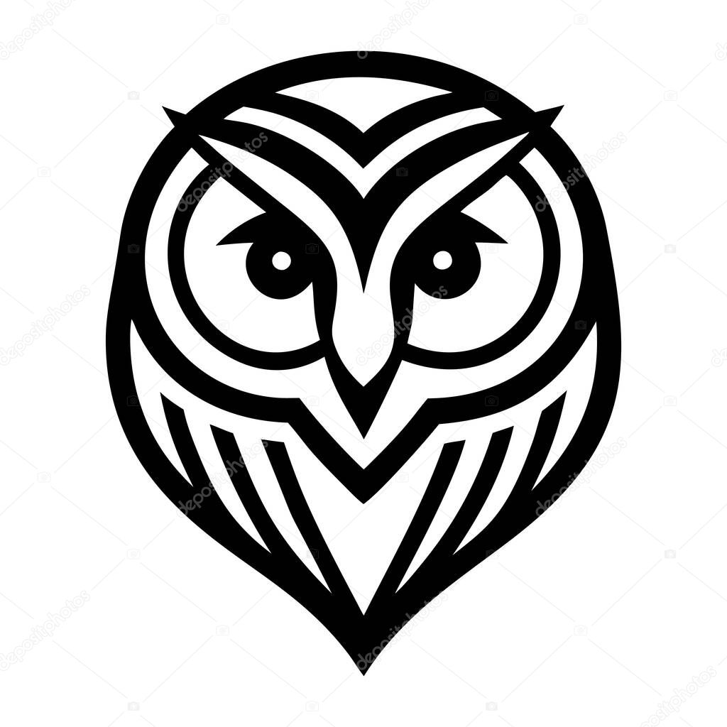 Owl icon, vector illustration