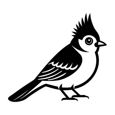 Kuş simgesinin vektör illüstrasyonu