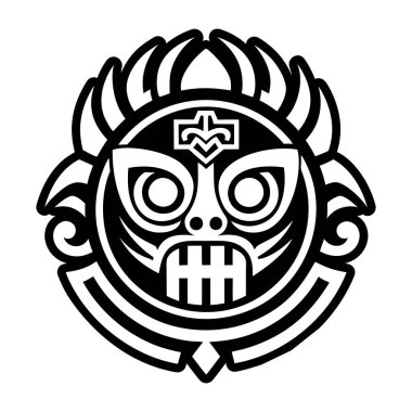 maske kabile maskesi, vektör illüstrasyonu