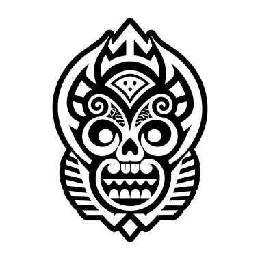 kabile maskesi simgesi, basit vektör