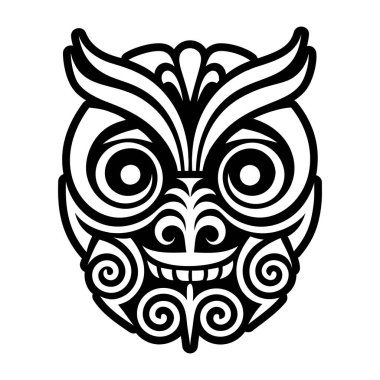 Siyah beyaz çizgi film aslanının vektör çizimi