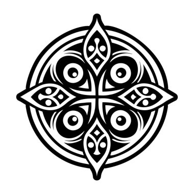 Kelt düğümü. Kelt haçı. vektör illüstrasyonu