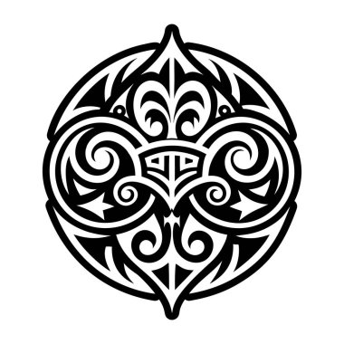 Beyaz arkaplanda Kelt çapraz süsü