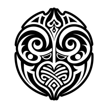 soyut yuvarlak desen, siyah ve beyaz vektör