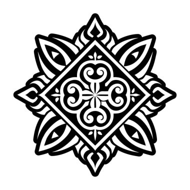 Mandala desenli tasarım. çizim ve el çizimi ögeler