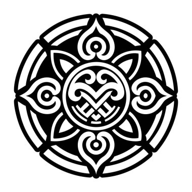 siyah ve beyaz vektör çizimi