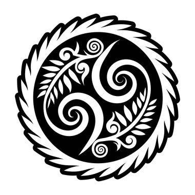 siyah ve beyaz kabile dövmesi.