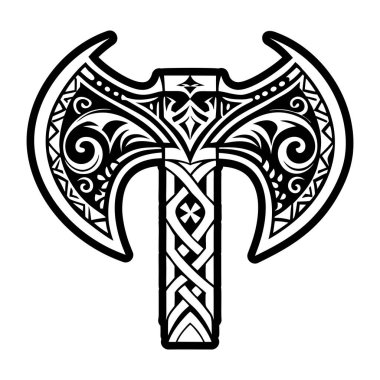 vektör el beyaz arkaplanda izole edilmiş Kelt haçı çizdi