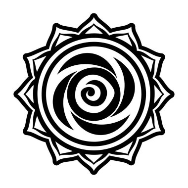 Mandala. yuvarlak süsleme desen