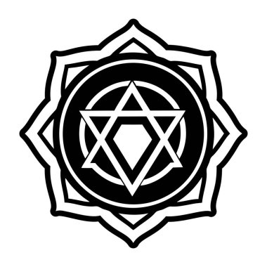 David 'in bir yıldızının vektör çizimi