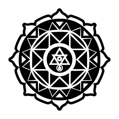 Mandala. yuvarlak süsleme desen