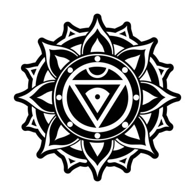 Kutsal bir geometri sembolünün vektör çizimi.