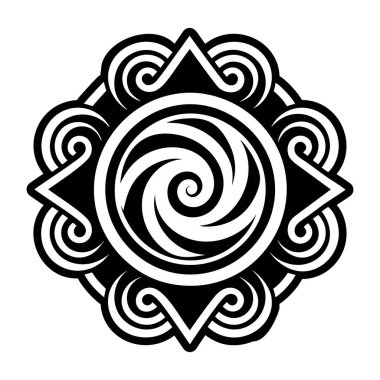 Vektör mandala. Yuvarlak süs. Etnik ve oryantal dokuma. yuvarlak dantel.