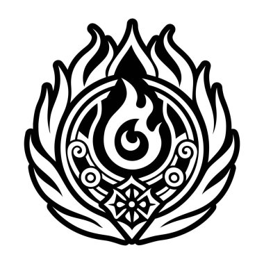 kabile etnik dövme vektör tasarımı