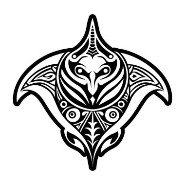 kabile maskesi, vektör illüstrasyonu
