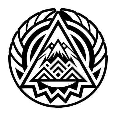 siyah ve beyaz vektör çizimi