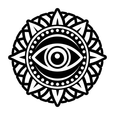 soyut göz simgesi. vektör çizimi tasarımı