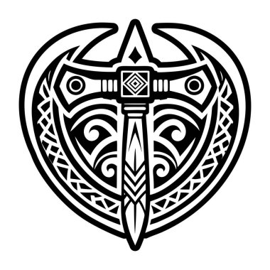 Kabile Dövme Vektör illüstrasyon